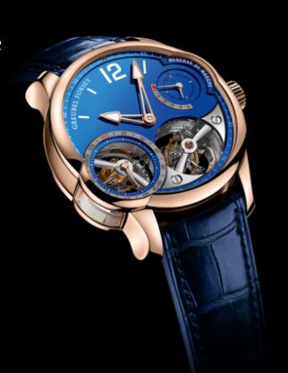 Greubel Forsey Quadruple Tourbillon Blue red gold Replica Watch